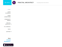 Tablet Screenshot of fractalarchitect.net